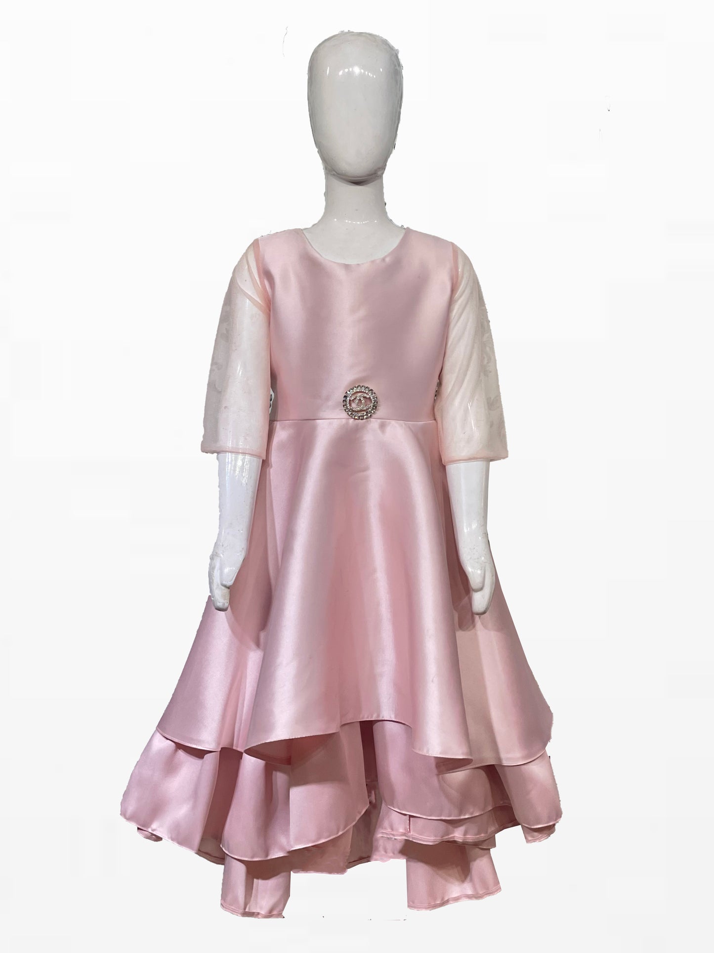 Elegant Silk Tail Frock